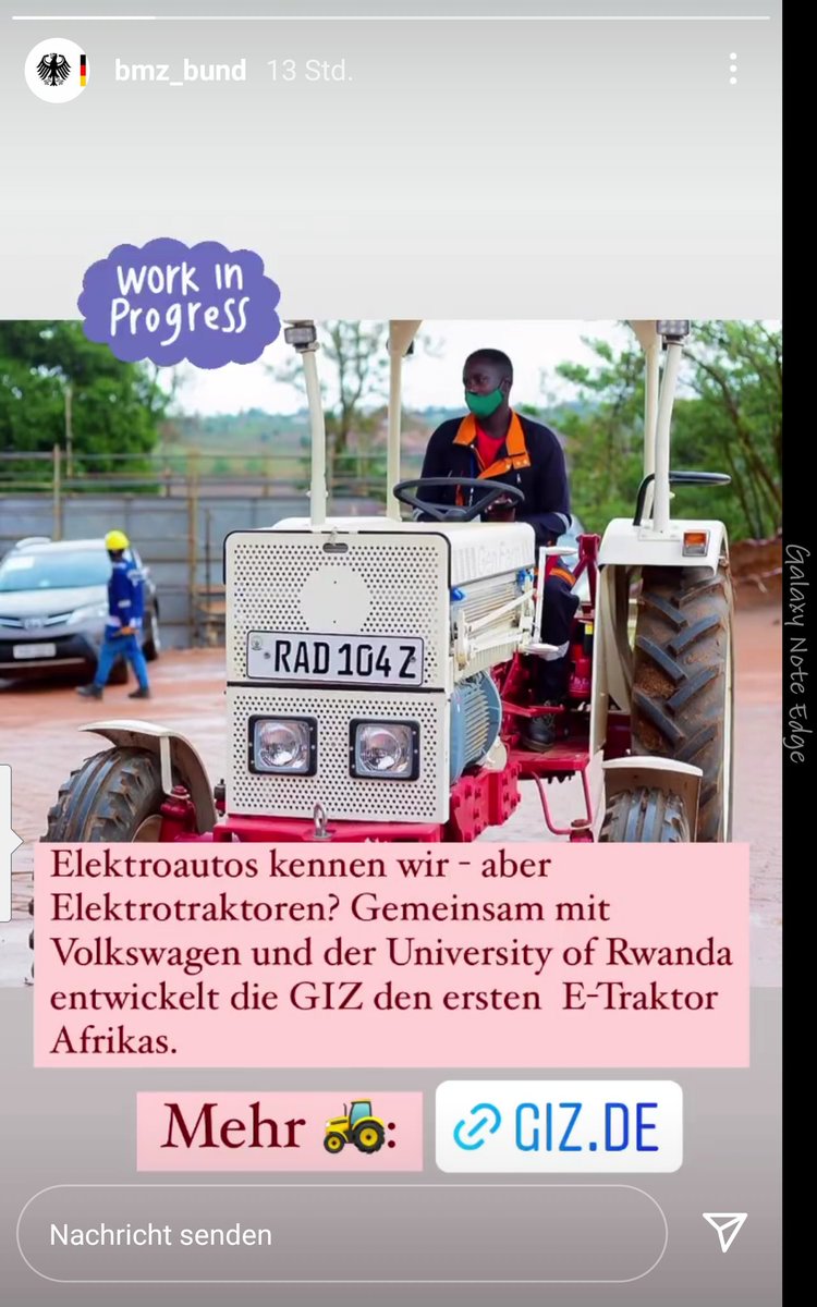 myMwizerwa's tweet photo. #ElectroTractor #MadeinRwanda
in partenership with @VWRwanda and the @Uni_Rwanda with support of @giz_gmbh #GIZRwanda The first #ETractor in #Afrika @GermanyinRwanda #GreenPower #GreenEnergy #GreenInnovation #GreenLeadership #GreenMobility #GreenAgriculture #TheFutureIsGreen https://t.co/MZq9Q5h12B
