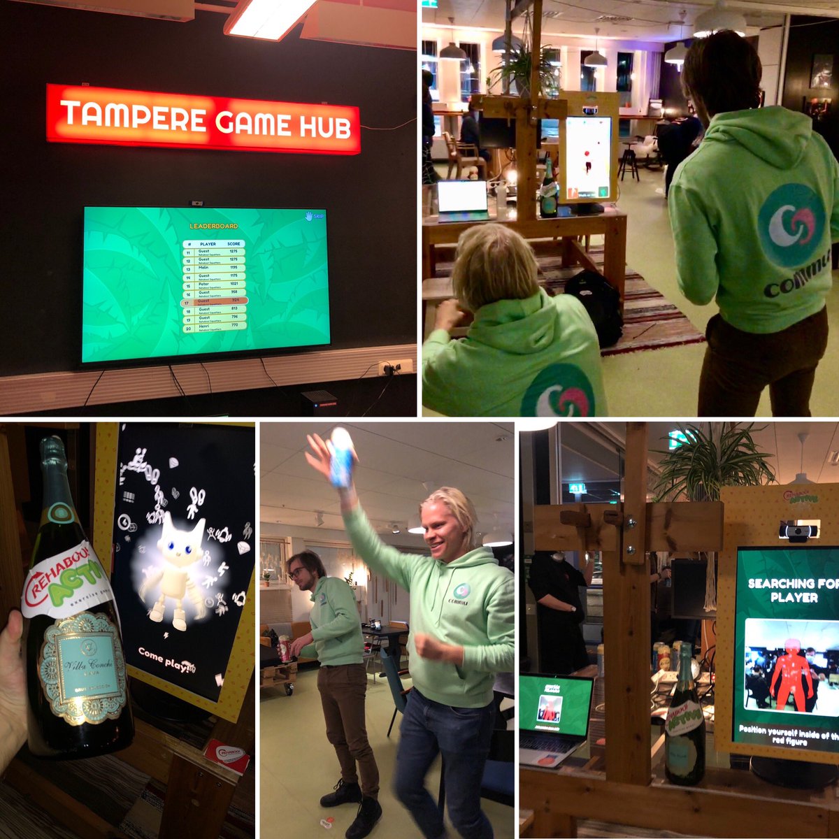 RehabooGame's tweet photo. Playing the #SquatGame , not the #SquidGame at #Platform6 Grand Opening. Awesome vibes & peeps @ this LIVE event, to #FightInactivity w/ #Rehaboo! Thx @AlexandraEnsgtr & ALL for playing the #ExerciseGames w/ us🏃♀️🏋️🏄♂️⭐️ https://t.co/xThzOmimsU