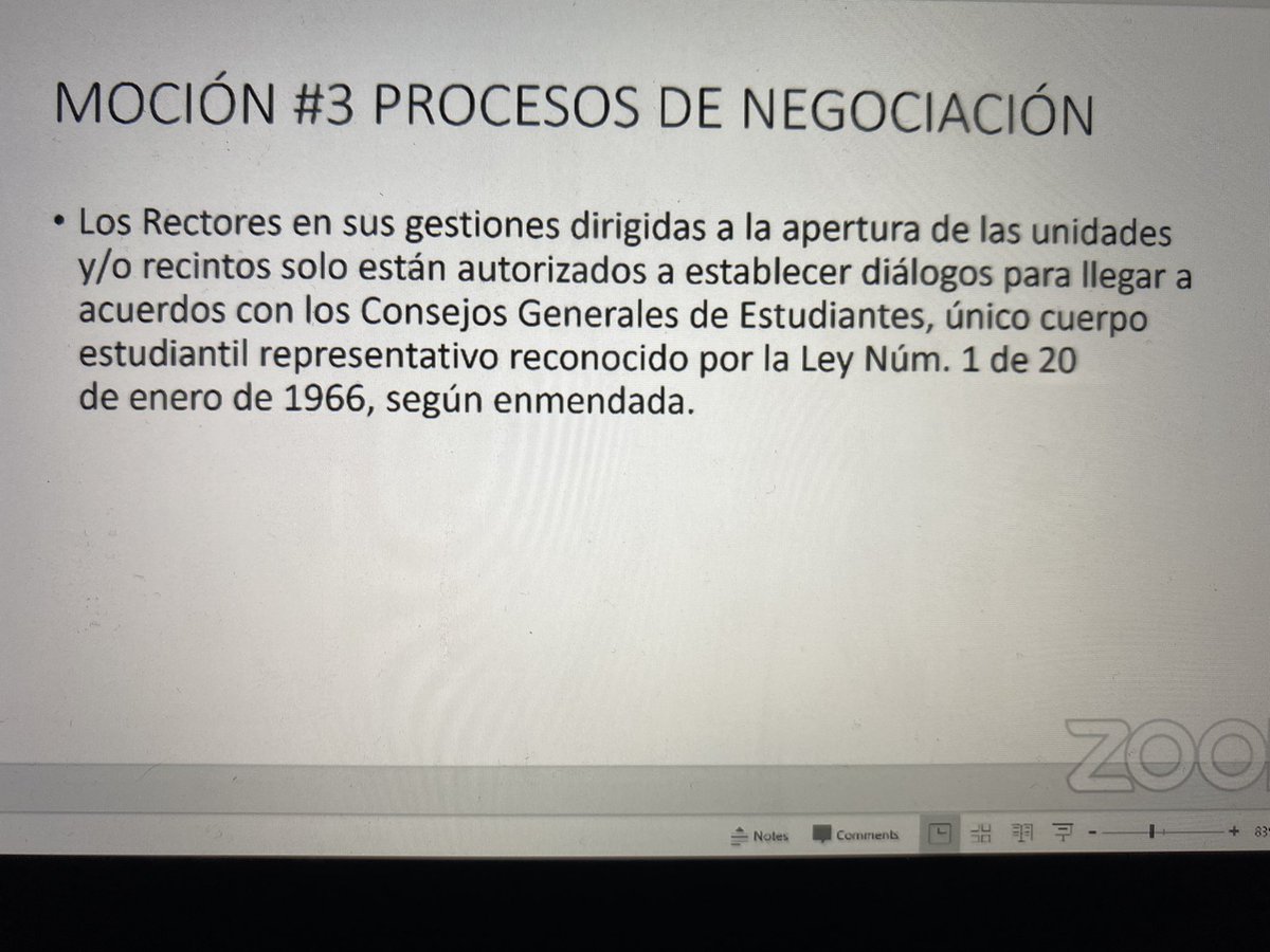 La Junta de Gobierno no quiere participación de los Movimientos Estudiantiles en los procesos de negociación.