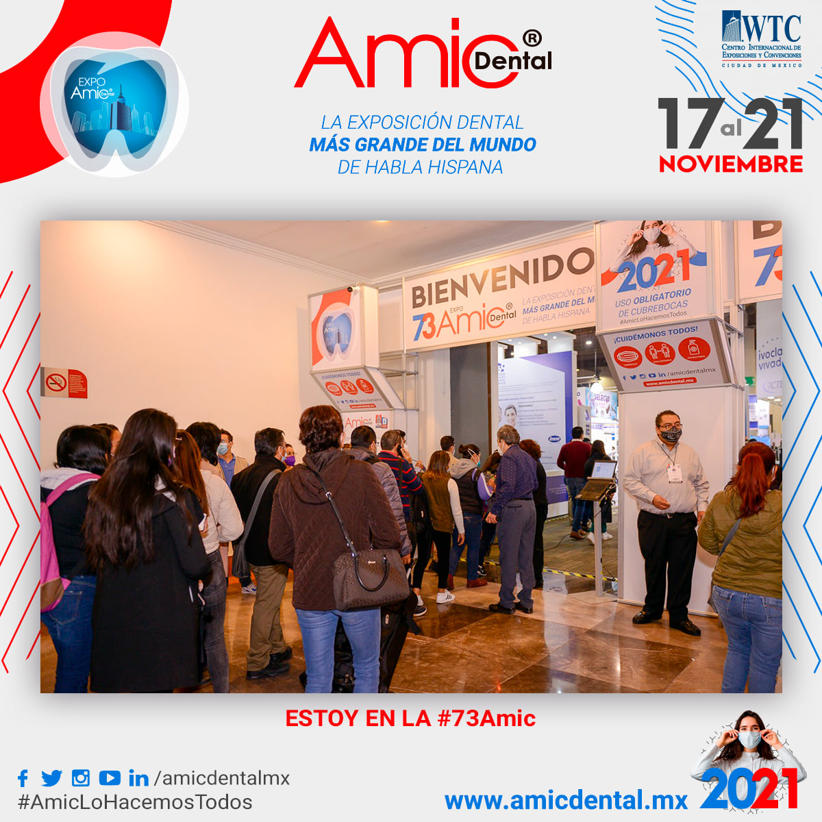 amicdentalmx's tweet photo. Ten presente que no contaremos con área de registro en la sede de la expo, regístrate en línea e imprime tu gafete para presentarlo en tu ingreso. ¡No te quedes fuera!
#AmicLoHacemosTodos #73expoamic
#SomosAMIC #salud #dentista #odontologo #odontologa #soydentista https://t.co/5vDkvPNak6