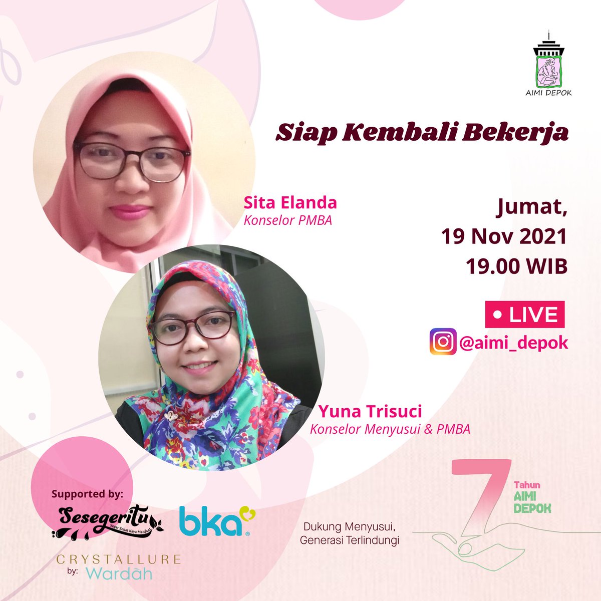 Selamat pagi Breastfriends,
sebentar lagi waktunya Work From Office? Agar menyusui tetap berjalan nyaman dan lancar sembari kembali bekerja, ada beberapa persiapan yang sebaiknya dilakukan.Simak live ig  <a href="/aimi_depok/">aimi_depok</a> dgn <a href="/sitaelanda/">Sita Elanda Lestari</a> <a href="/yunatrisuci/">yuna trisuci</a> Jumat 19 Nov pk 19 WIB.
