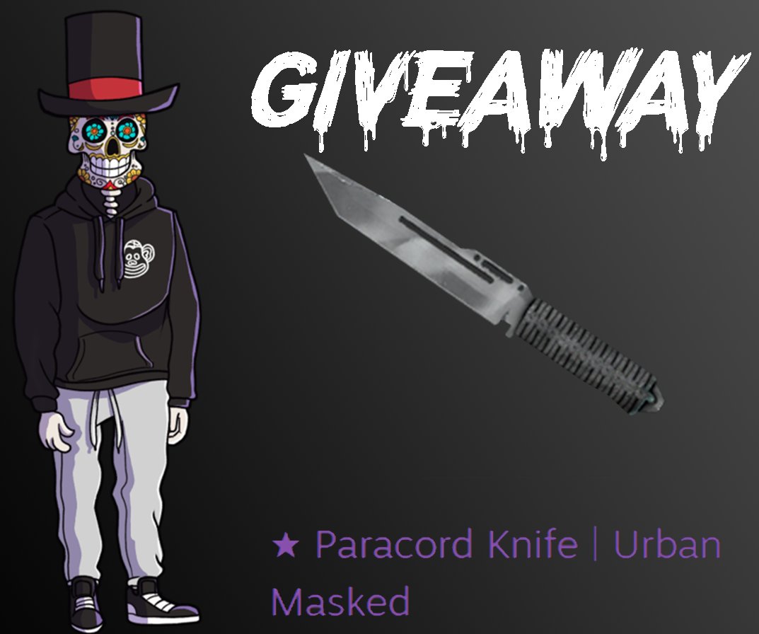 90-DAY STREAK CELEBRATIONS

🎁 PARACORD KNIFE - URBAN MASKED  #CSGOGiveaway 💙

To Enter:
✅-Retweet
✅-Follow: <a href="/Lilmixgg/">Lilmix Esports</a> + <a href="/MagiskaAbbas/">Abbas</a> 

Good luck 🍀-Ends in 10 Days (Stream day 100) ⏰