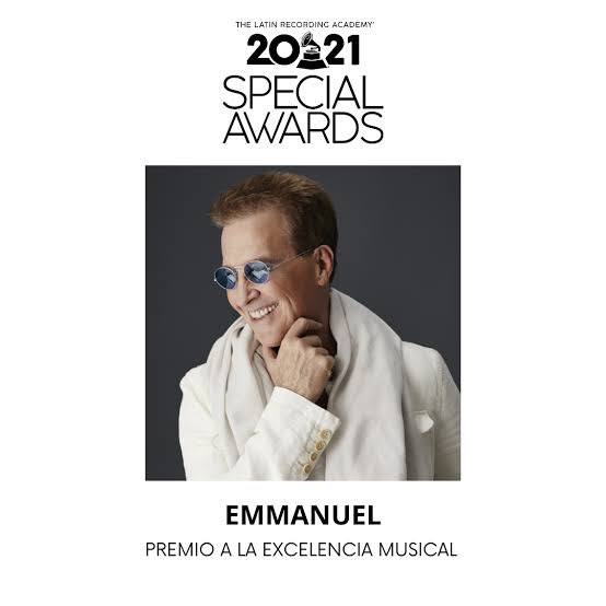 SACM_Oficial's tweet photo. “Gracias a Dios que me dio la vida, la voz y el corazón para cantar”. 🙌

Mil felicidades a @EmmanuelOficial, reconocido esta tarde por los #LatinGRAMMYs con el Premio a la Excelencia Musical. ¡Aplausos, maestro! Sin duda, tenemos mucho que aprender de ti… 🎶 https://t.co/GT70VsdbTy