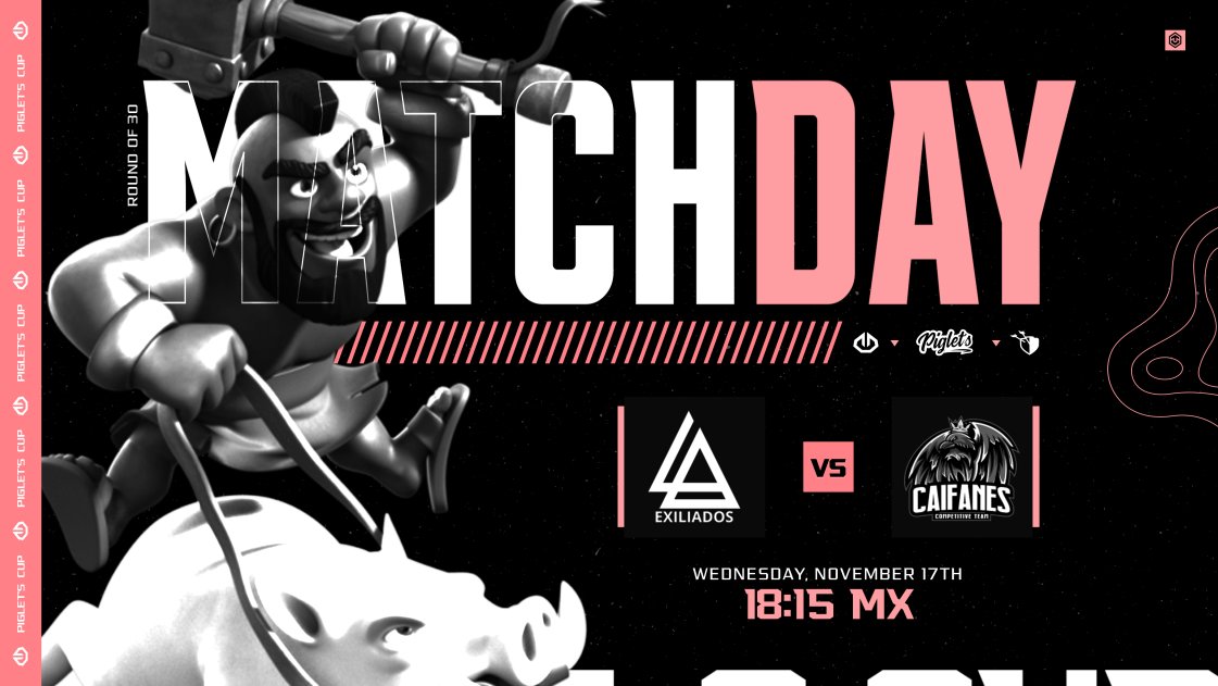 Buenas noches! Vamos a disfrutar de una gran guerra

Se ven las caras en <a href="/Pigletscup/">Piglet's Cup</a> 
@LAExiliadosOP vs <a href="/CaifanesCoc/">CAIFANES - COC</a> 

Te espero 😊

twitch.tv/heimdallsama