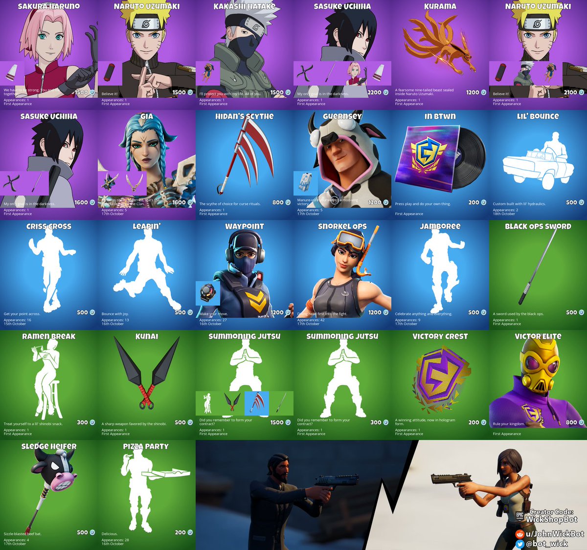 bot_wick's tweet image. Daily Shop (2021-11-18)