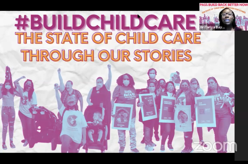 CommChangeAct's tweet photo. 🚨We're LIVE, and @villageactivist is here to tell you why Congress must allocate $450B for #childcare!
Tune into our #BuildChildCare event, happening from 7-8 pm EST, on Childcare Changemakers' Facebook page: https://t.co/ABtX614rv9 https://t.co/8kA8pjaVDd
