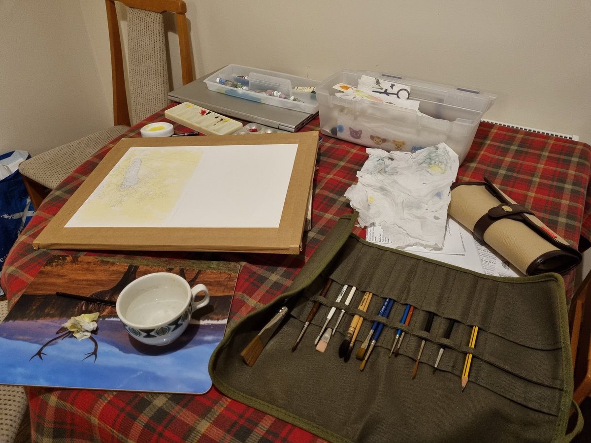 storkandpuffin's tweet photo. Something about the pandemic and lockdown broke my creativity ... finally got back to it over the last week and started my first painting in over a year 
#Watercolour #backtopainting #creativity https://t.co/FpDjeaErj3