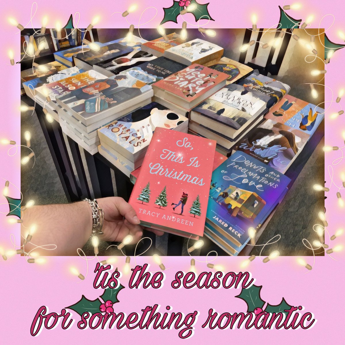 #Love is in the air this #YAWednesday as we get into the #holidayseason! Stock up on all your #YARomance needs, from something #festive, like So, This is Christmas by Tracy Andreen, to the latest #BookTok trend, like #Heartstopper by Alice Oseman!

#barnesandnoble #romance