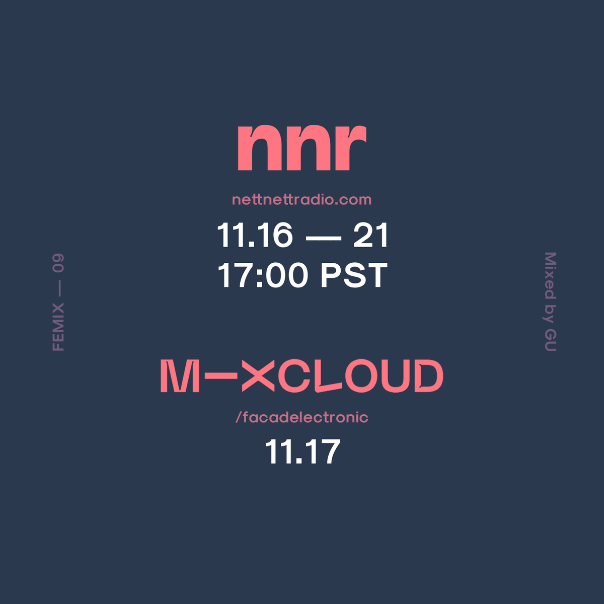 sonicgu's tweet photo. FEMIX — 09 is up now to stream on our Mixcloud profile. Feat. #DashaRush @CosmotropiaDX @microhom #simonel @RanmaEntero + more.
#facadelectronics #FEMIX
https://t.co/j2VXv1xEyw https://t.co/Qb8LwicDli