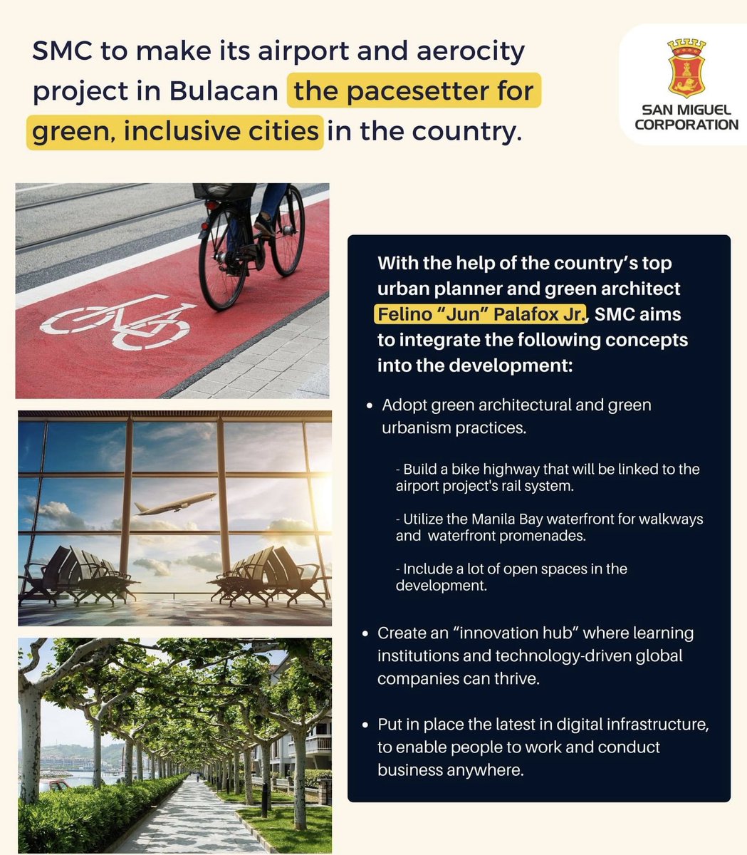 We are excited and honored to work with architect Jun Palafox to build what is envisioned as the new standard for green, sustainable cities of the future. Here’s what you need to know about the concepts for our aerocity and airport development project, thus far.