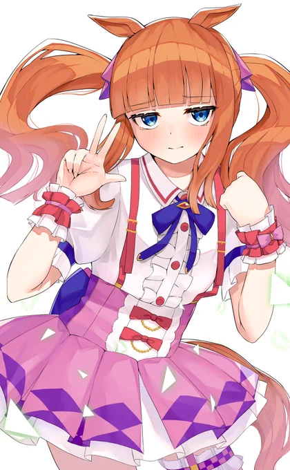 着られたスズカ
着られなかったファル子
#ウマ娘 
#サイレンススズカ 
#スマートファルコン 