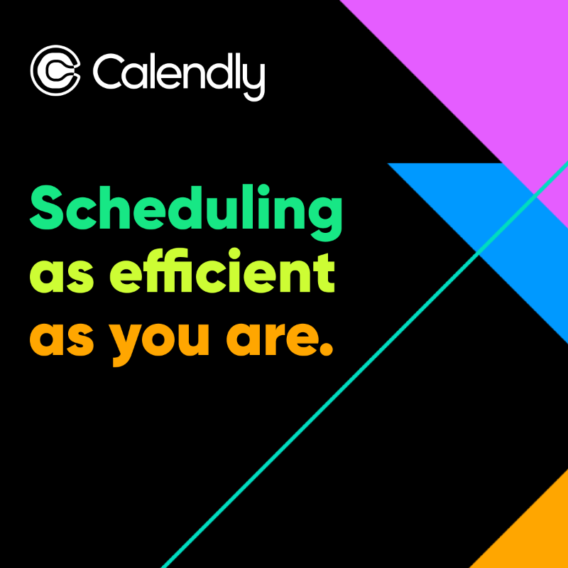 Calendly's tweet photo. Hassle-free, conflict-free, headache-free. Join the world’s #1 scheduling tool. Let’s make meetings better together.
