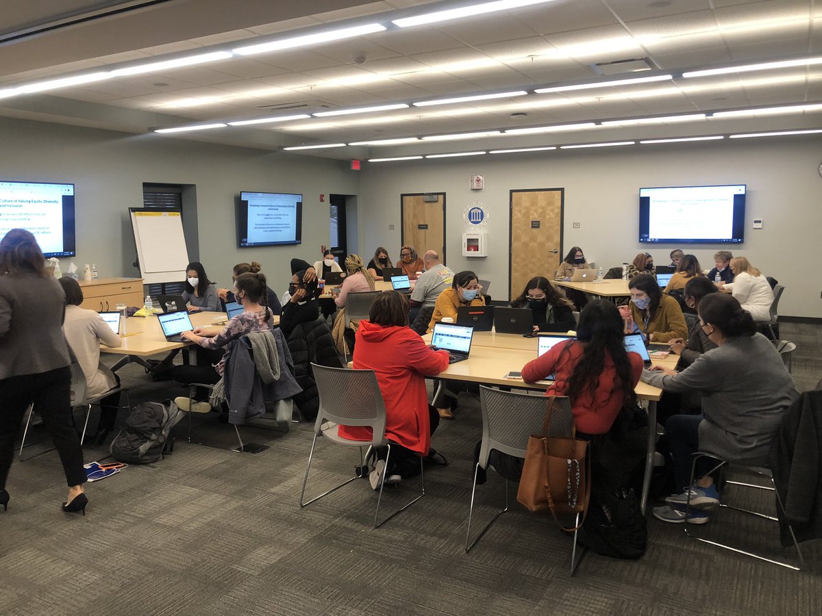 DrAmmons005's tweet photo. Shout out to the VVSD Equity Ambassadors! We had a great initial meeting of learning, collaborating, and discussing how equity, diversity, and inclusion efforts will be implemented with fidelity in all 22 schools! The excitement of it all!#everylearnereveryday #valleyview #365u https://t.co/DHwhvO89JZ