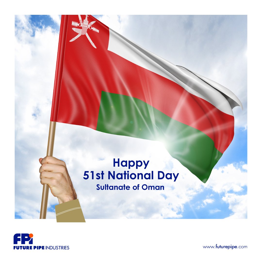 futurepipe's tweet photo. Congratulating the Rulers and the People of Sultanate of Oman on their 51st National Day.
#omannationalday #nov18 #oman51 #nationaldayoman #sultanateofoman #futurepipeoman #omancelebrates #futurepipe #oman https://t.co/96paelspc6
