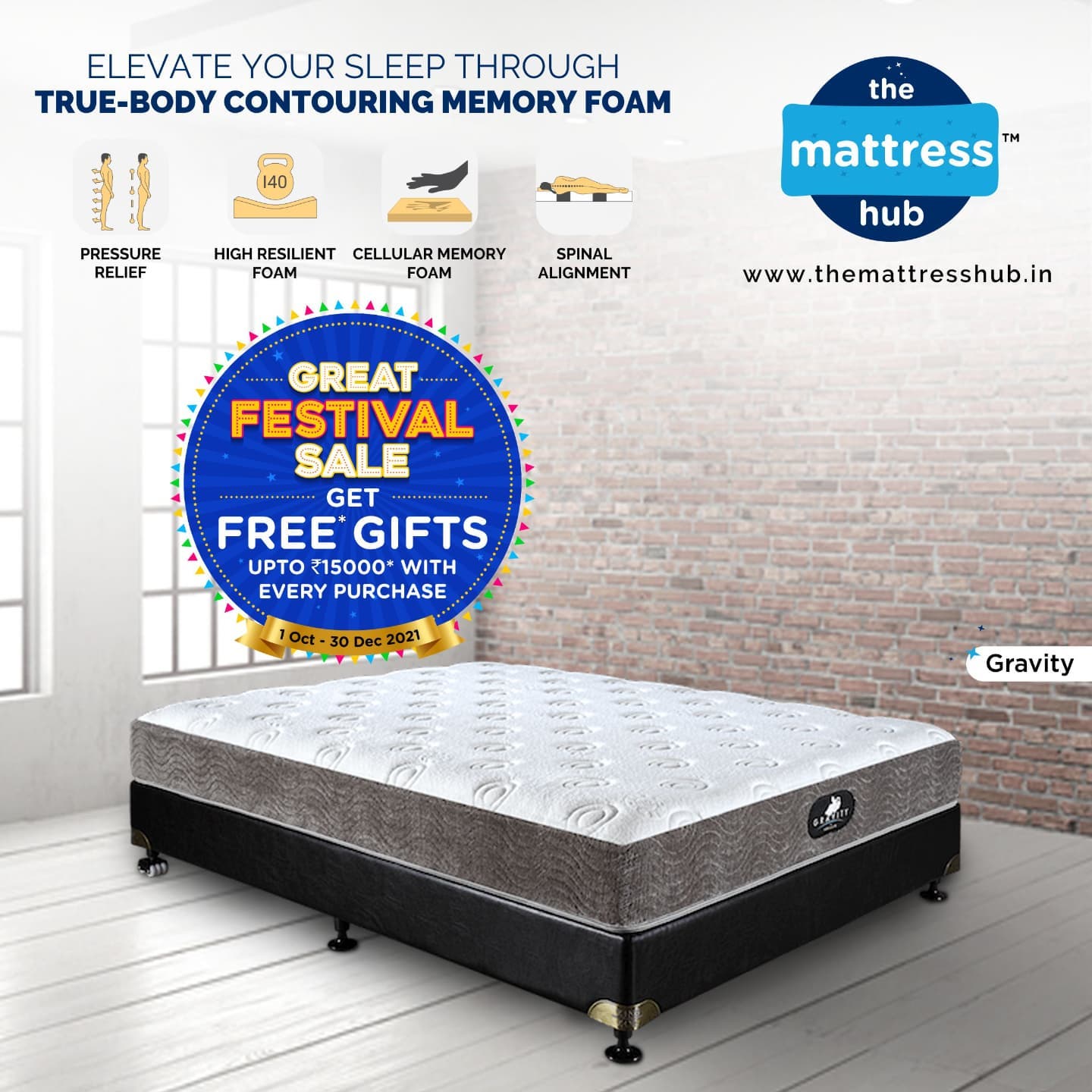 The Mattress Hub on Twitter: "Gravity is a perfect blend of body contouring high density Ortho Memory on top of good supportive High Resilient Foam the core to support the