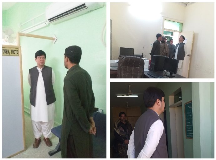 ڈپٹی کمشنر یاسر حسین نے پاسپورٹ آفس کا اچانک دورہ کیا، جہاں انہوں نے عوامی مسائل سنے اور پاسپورٹ آفس کی کارکردگی اور انتظامات پر بریفننگ لی، انہوں نے اسسٹنٹ ڈائریکٹر پاسپورٹ کا عرصہ دراز سے غیر حاضر ہونے کا بھی نوٹس لیا اور فوری طور پر حاضر ہوکر جواب پیش کرنے کی ہدایت جاری کی۔