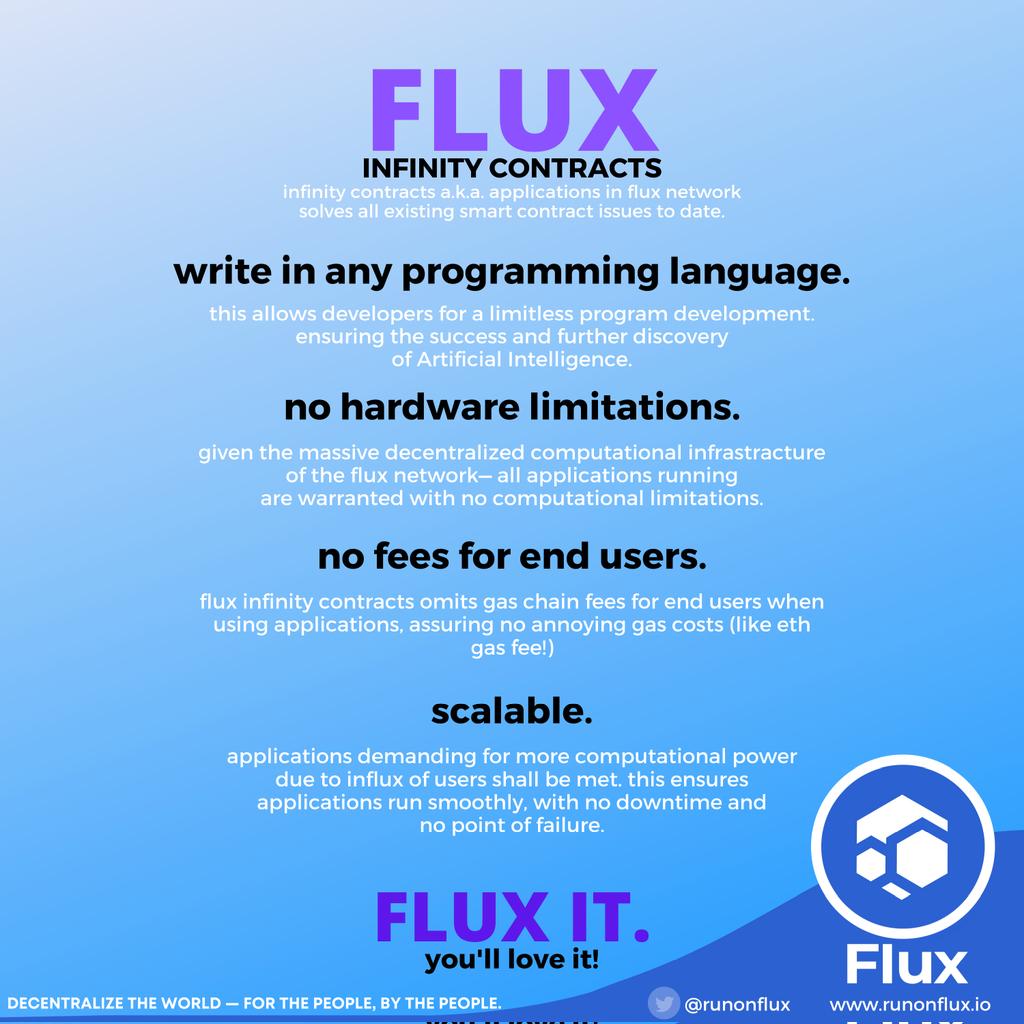 Web3CryptoFan's tweet photo. @gordongekko Wait till you see $flux and #InfinityContracts https://t.co/BEyaeo3lkL