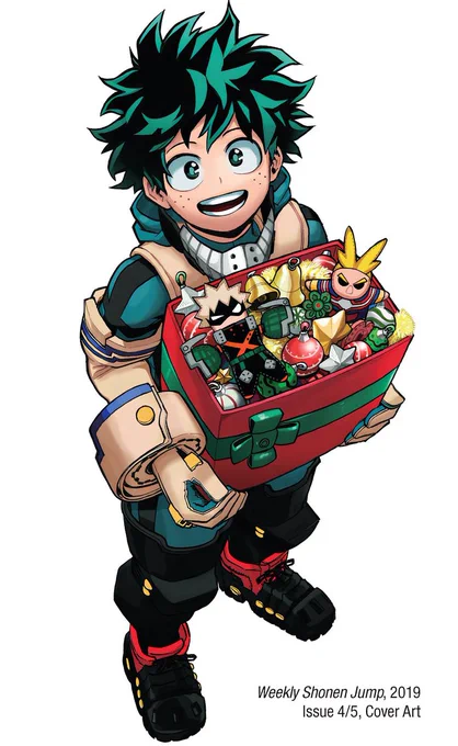 The Ultra Analysis English version has better image resolution for the gallery section wooo~ I always wanted this X-mas Deku in HQ. 