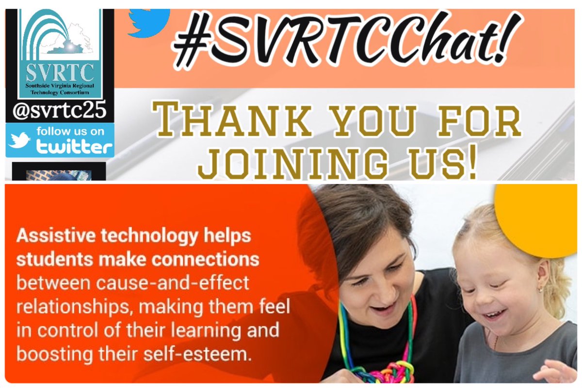 svrtc25's tweet photo. Well that’s all for tonight’s Twitter chat!! We would like to extend a special thank you to our guest moderators @tmays921 and @ITRT4BCPS for your assistance. Thank you to all who attended. Until next time!! #SVRTCChat https://t.co/qZp7LHN4yn
