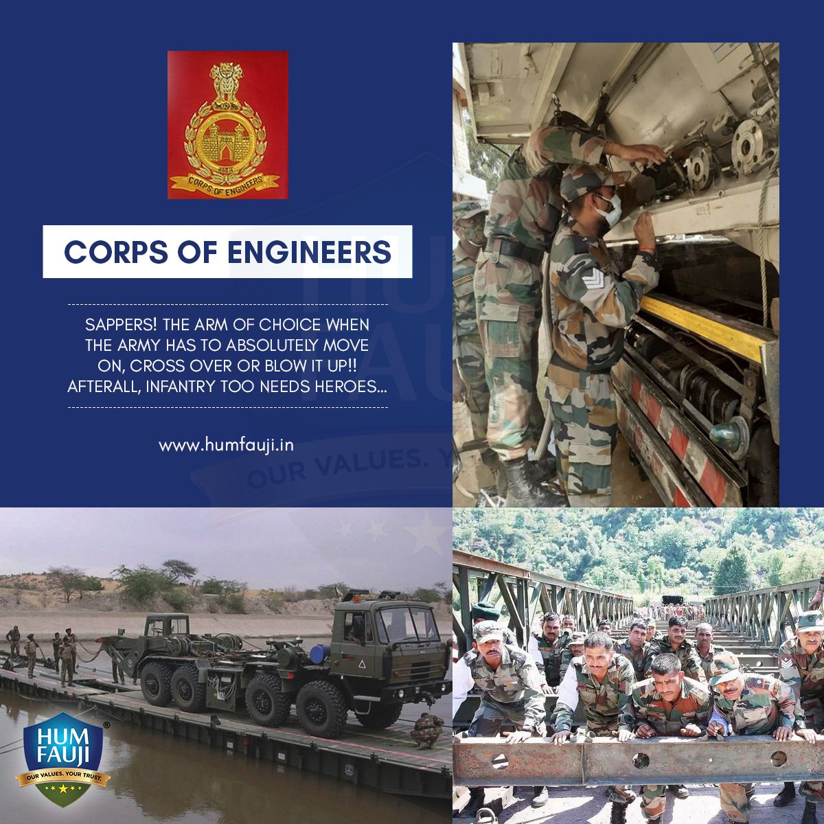 humfauji's tweet photo. Celebrating the heroes of infantry. The brave hearts from the #CorpsofEngineer. https://t.co/fybCwKzx5L