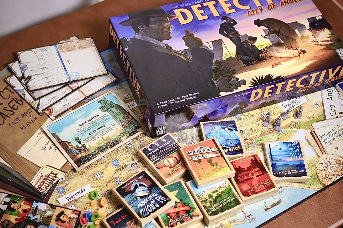 payakarun1's tweet photo. วันนี้แกะกล่อง Detective : City of Angles เกมที่นักสืบเรตติ้งสูงงงง 8.1 และน้ำหนักกล่องเกือบสองกิโล!!
#detectivecityofangles https://t.co/rm3dHfOvHY