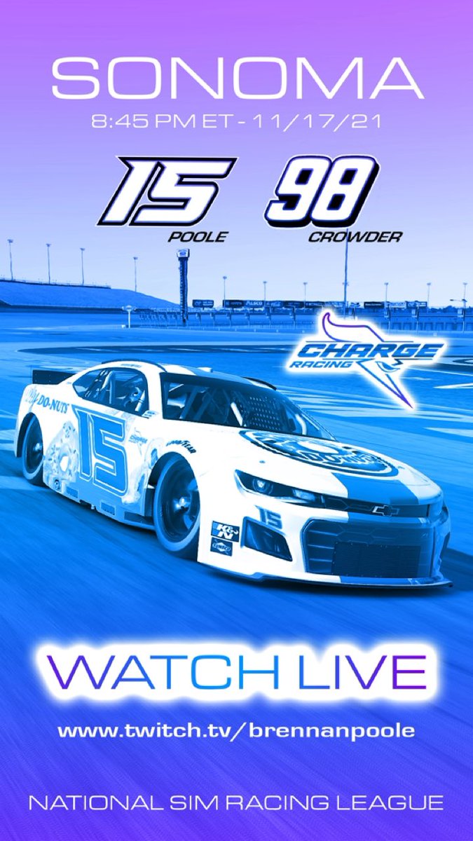 Lefts and rights tonight at Sonoma! twitch.tv/brennanpoole