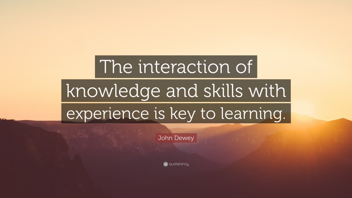 Q6: Internships and apprenticeships affords students the opportunity to apply their learning and gain valuable work experience. 

#FellowsAtED