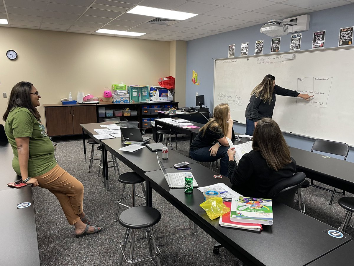 WESMrsWilson's tweet photo. We had a great discussion this morning in 4th grade ELA collaborative about strategies to best teach poetry. Proud of the work this team is doing! @TISDWES https://t.co/3w0EWeWVHL