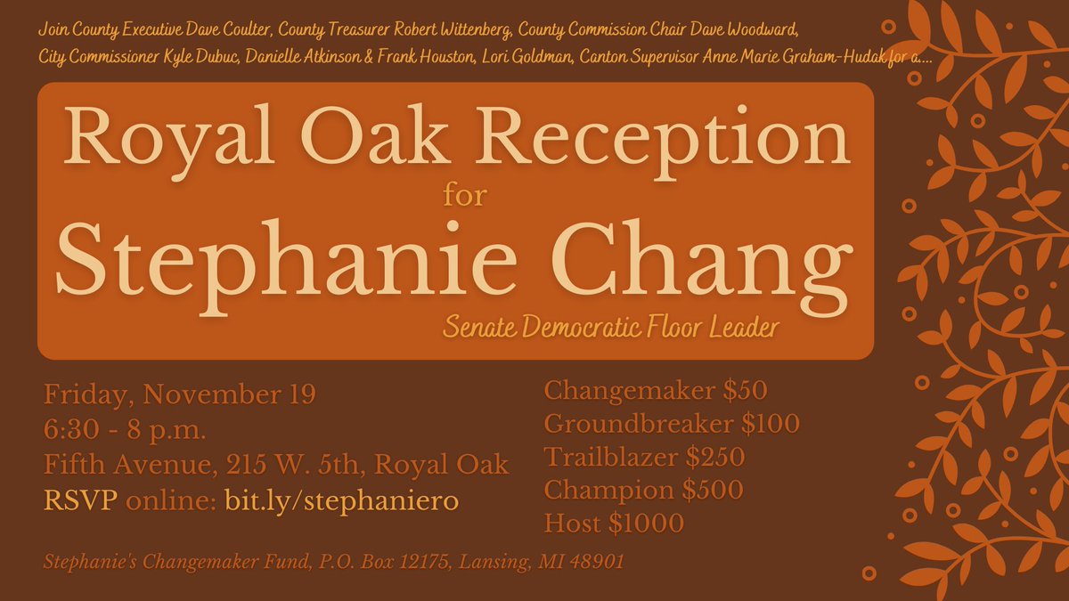 stephanielily's tweet photo. Thanks to all who joined us in Corktown on Monday!!❤

Up next, we have a fun reception planned for this Friday 11/19 at 6:30 p.m. at Fifth Avenue (Upstairs), 215 W Fifth in Royal Oak. Join us!🎉

LINK: https://t.co/14er9Jf3la https://t.co/RsKmILTZ2k