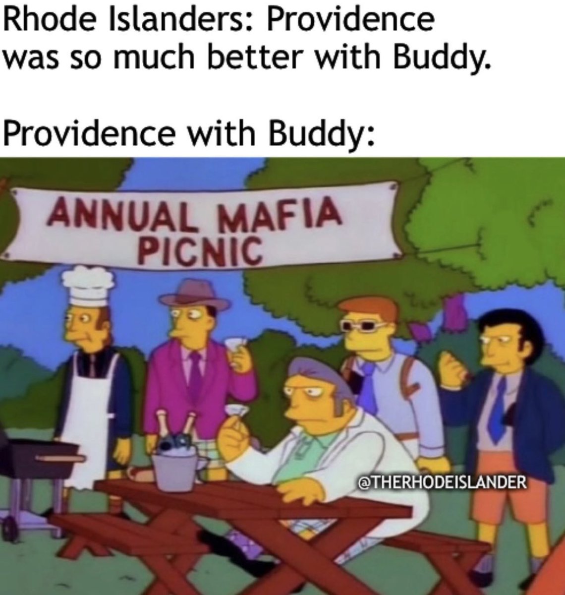 TheRhodeMeme's tweet photo. Like an antipasto, revenge is a dish best
served cold 🥗
#therhodeislander #rhodeisland #providence #providenceri #providencerhodeisland #rhody #buddycianci #mayor #simpsons #thesimpsons https://t.co/a1EIibkmte