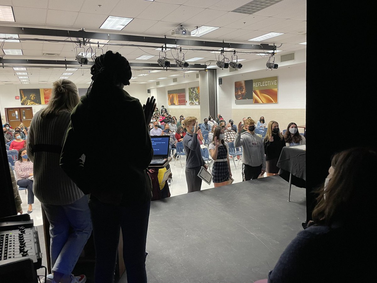 IBelieve I need to take more pictures of important events! Here’s a glimpse of our awesome NHS offficers inducing our new members at our joint Honor Societies induction ceremony. Congrats everyone!!