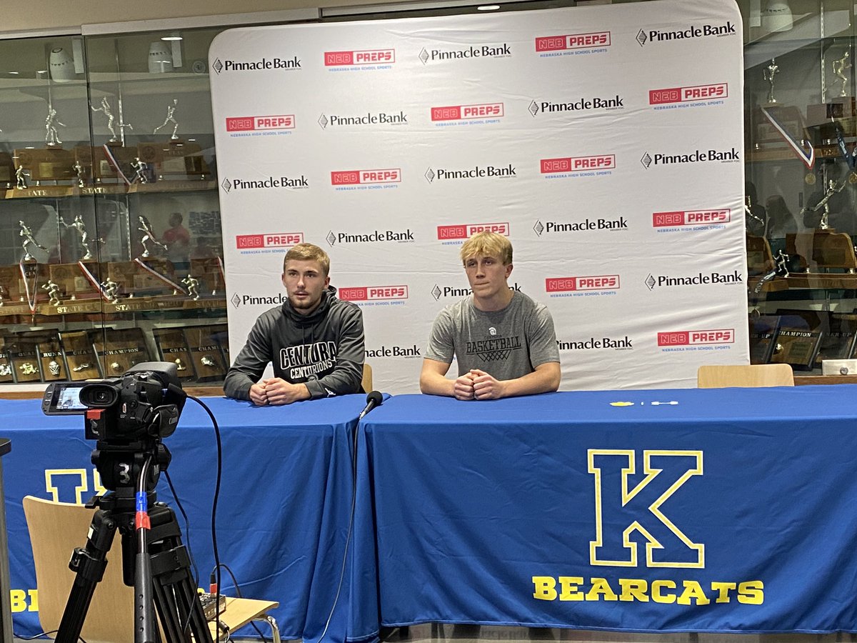 CenturionsBBB's tweet photo. Two of the best, crushing media days right now! Stay tuned for the video and time stamps if you’re not already live streaming. #swordsup #centurapride https://t.co/axVD4jObGu