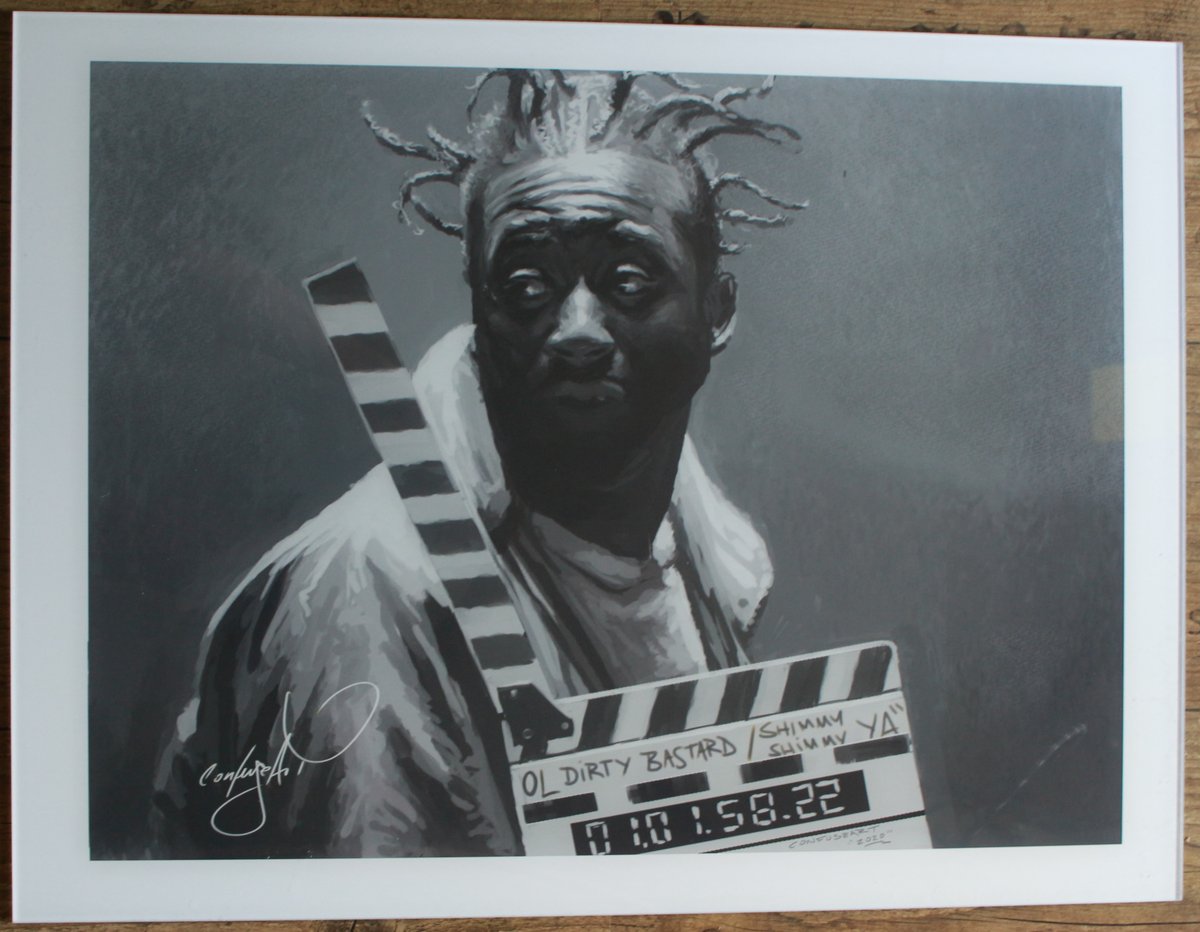 thhmuseum's tweet photo. Archive Alert! Thanks 2 @Confuse_Art, The #UHHM Archives &amp; Collections now includes a “Shimmy Shimmy Ya” Acrylic Print by Confuse Art. This Digital Portrait is based off Al Pereira’s photo on the set of 1995’s “Shimmy Shimmy Ya” video.  

Big THX 2 @mastaace 4 making the connect! https://t.co/ms3yW6sLAa