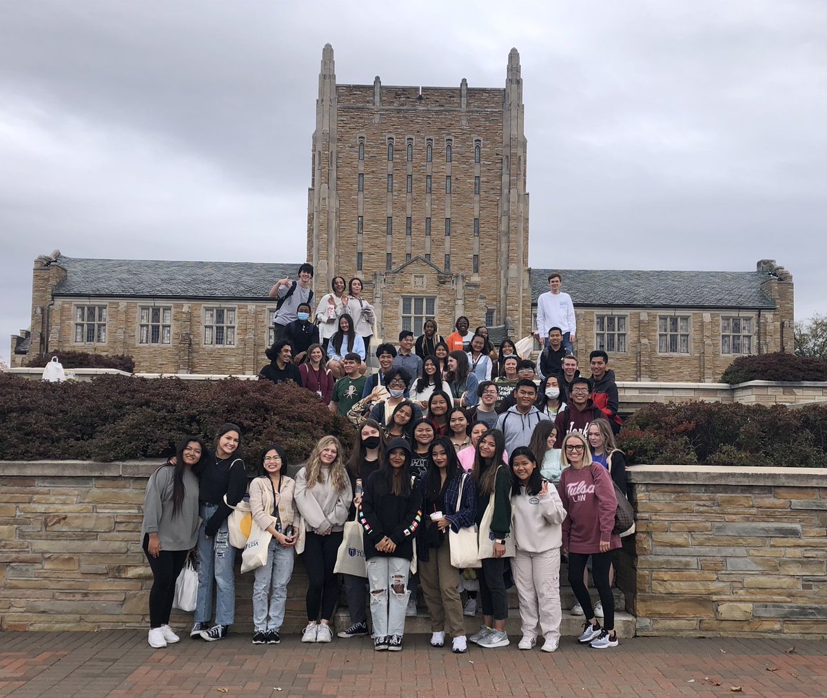 OkEricFox's tweet photo. Thank you @utulsa for a great visit for our @JenksAvid seniors today! Your student ambassadors were incredible and it was a wonderful fall day on campus. @AVID_CR @AVID4College @AVIDCMartinez @judilt https://t.co/MJs6IaUOrU