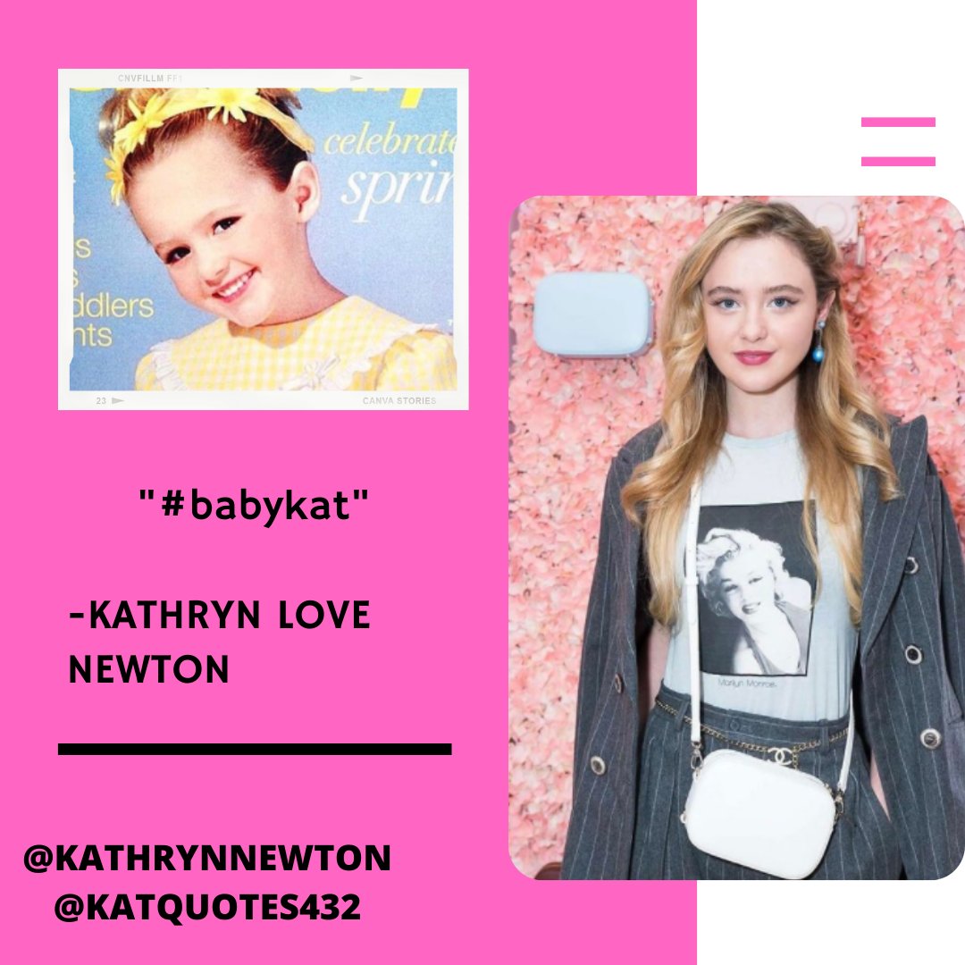 Katquotes432's tweet photo. "#babykat"
-KATHRYN LOVE NEWTON
BABY KAT YESTERDAY,BABY KAT TOMORROW,BABY KAT TODAY AND EVER @kathrynnewton https://t.co/KZie58vIhx
