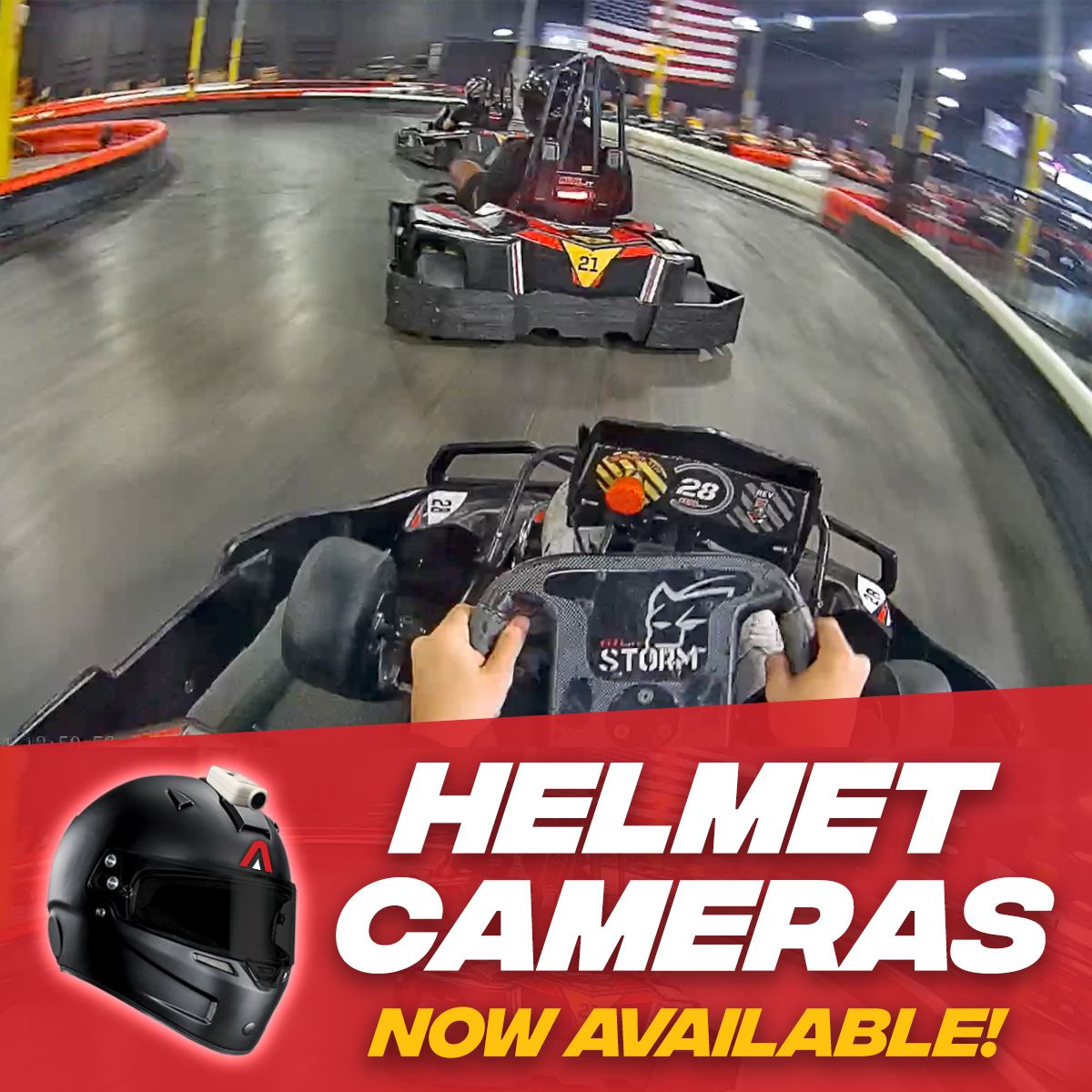 AccelerateSpeed's tweet photo. Have a great race? Wish you could relive the magic? Now you can! Helmet cameras are now available! Visit our website or call your location for more info. Share your video, like this post, and comment who won! #acceleratespeed #acceleratechicago #acceleratespeedchicago https://t.co/LeKsPZn2Ny