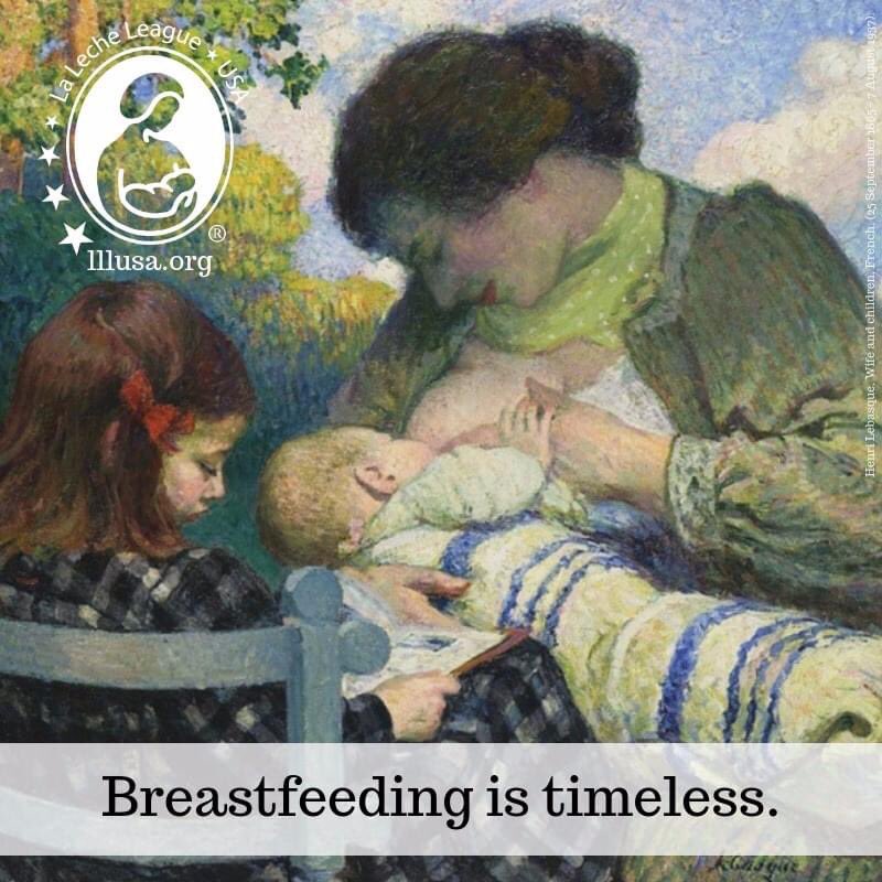 LaLecheLeagueUS's tweet photo. What do your older children do while you nurse? #breastfeedingistimeless

Wife and children, Henri Labasque (1865-1937), French. https://t.co/9lbEp7Zcie