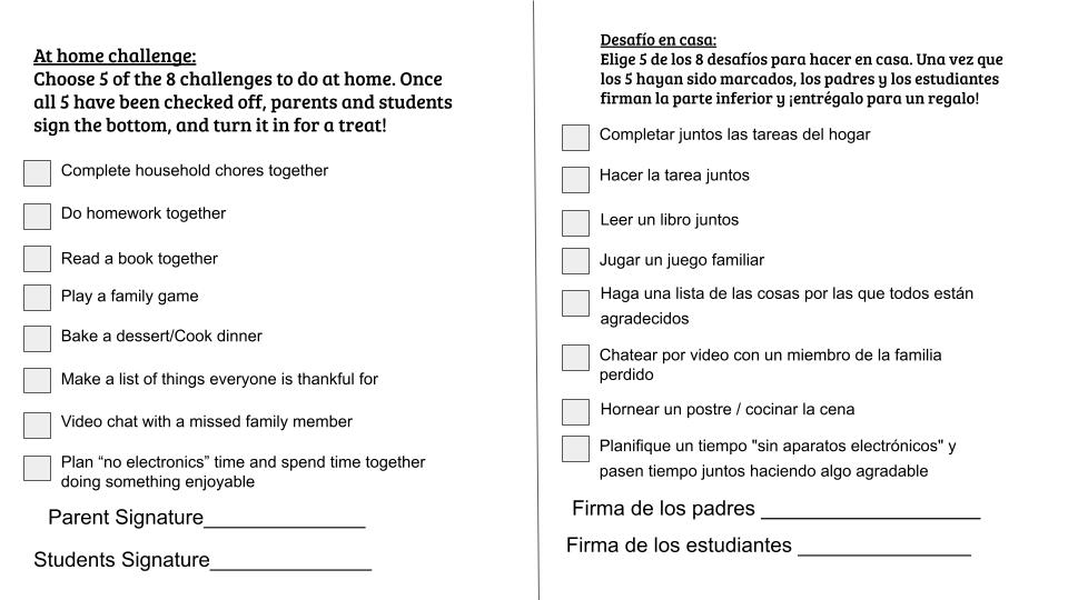 We are excited to share at-home activities for #NationalParentalInvolvementDay Nov. 18th! These fliers have been sent home with student to earn some fun rewards for participating with their families! #ParkViewPandas #PutnamProud #funathome 💙🐼💙