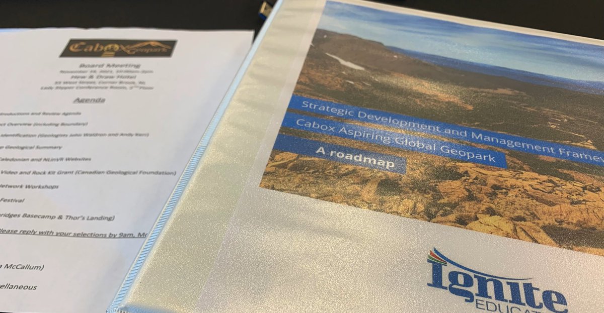 IgniteEdInc's tweet photo. Thank you to the stakeholders who participated in the Cabox meeting. It was great to be on the west coast and present a road map for strategic development and management of the Cabox Aspiring Geopark.

#EconomicDevelopment #SustainableDevelopment #Geotourism #Cabox #Geoparks https://t.co/9wwNNWjOjU