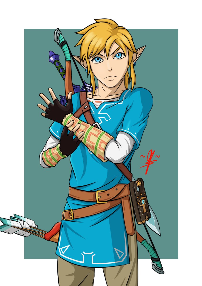 DefNotGL's tweet photo. Legend of Zelda: Breath of the Wild - Link https://t.co/w63ftCeqgf