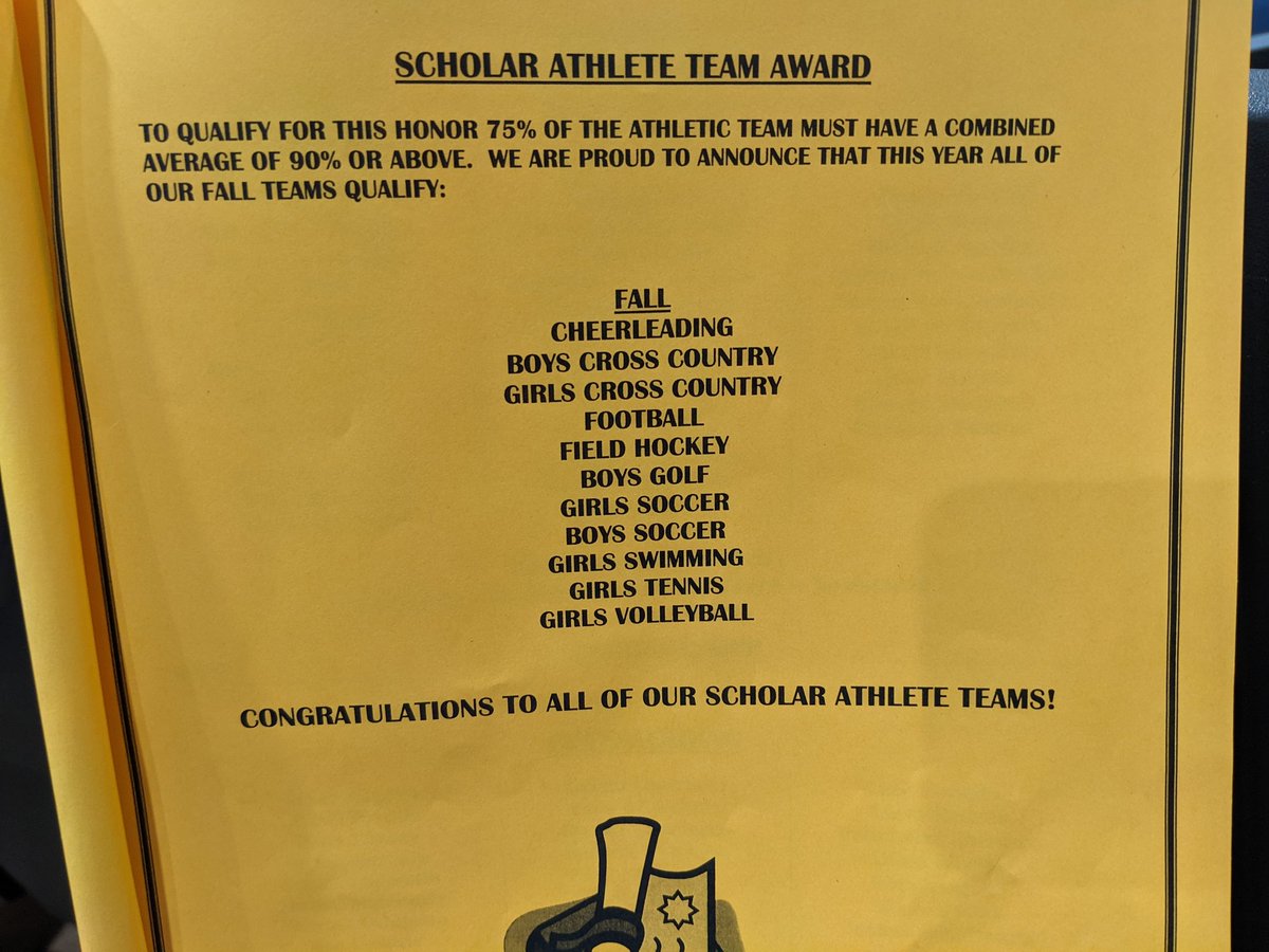WBSeniorHigh's tweet photo. Fall Sports Awards 2021!! Thank you to Mr. Howard, our coaches, our sports parents and all of our student athletes!! 

In addition, congratulations to our Fall Varsity Teams who are ALL Scholar Athlete Teams!! https://t.co/IUrWkmcQV2
