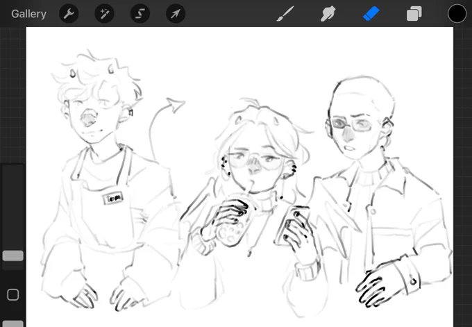 Come eat!!
How draw bald people? 
