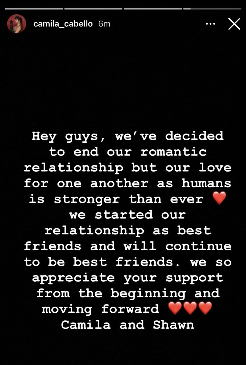bippitycabello's tweet photo. camila cabello and shawn mendes broke up omg i am shocked https://t.co/G2OGs2yZE9