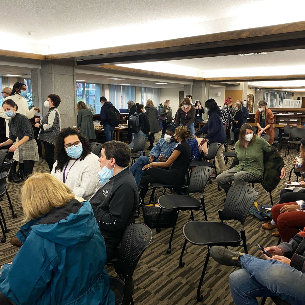 SolidarityBook's tweet photo. Last Friday was the closing reception for the Solidarity Book Project! This event featured student, faculty, staff, and alumni speakers who addressed topics from student activism to double dutch to the relationship between art and institutions. Thank you to everyone who came out! https://t.co/4ATswa856f