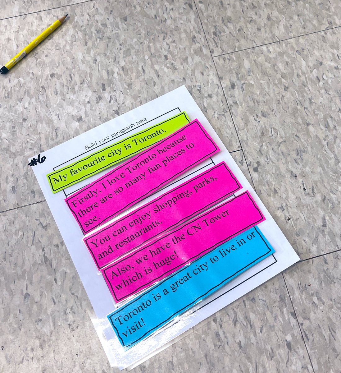 msferrinho's tweet photo. Last week the grade 3’s hosted @SwastekPina for a morning of literacy groups 🧩 Parts of a Paragraph Puzzle was a hit! 🎉 https://t.co/Zv3paRKjpv