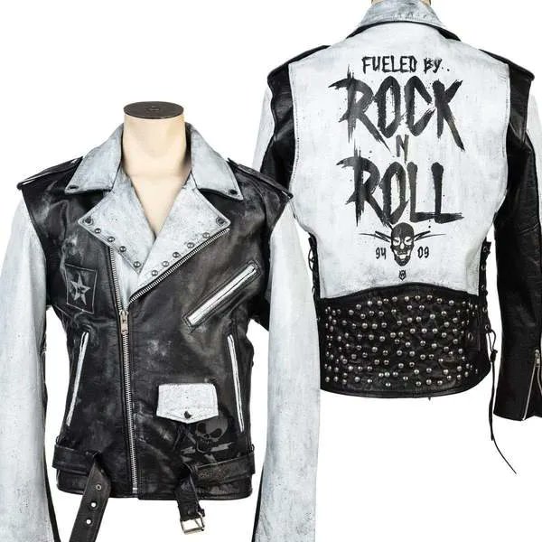 wornstar's tweet photo. Wornstar Custom - Jacket - Fueled By Rock N Roll White Wash
https://t.co/KkbBx8XBAS
#wornstar #wornstarclothing #wornstarcustomchopshop #customleatherjacket #fueledbyrocknroll #stagewear #streetstyle #rockefashion #unisex https://t.co/NE1RGYpPe6