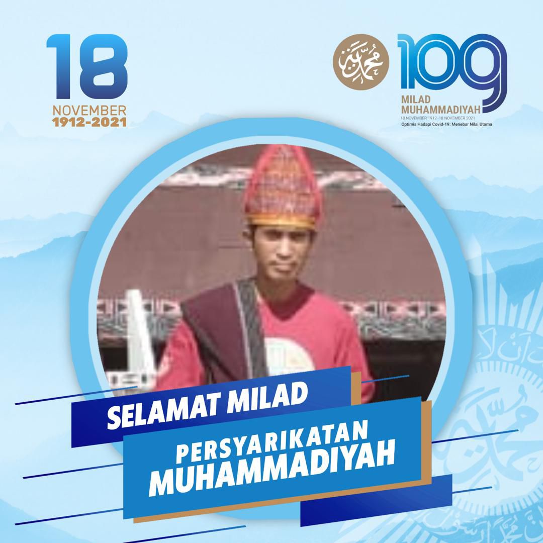 harisburhani's tweet photo. Selamat Milad 109. Terus menyinari negeri. Bangun optimisme hadapi Pandemi Covid 19. Spirit Islam dan Indonesia berkemajuan dengan menebar nilai utama #Milad109Muhammadiyah https://t.co/N4IMwpdtI9