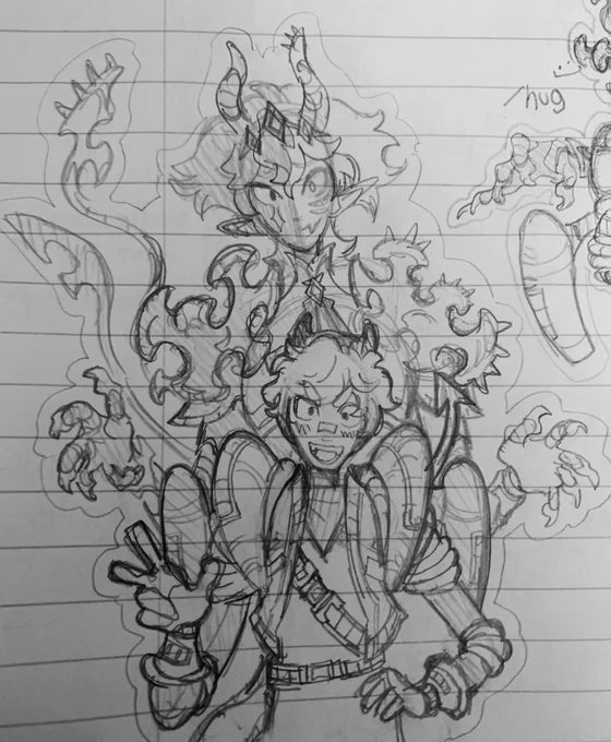 i draw os!dsmp all the time it's just doodles… i will start posting them idc anymore LOL . anyways, anybody else friends with a giant alien? 