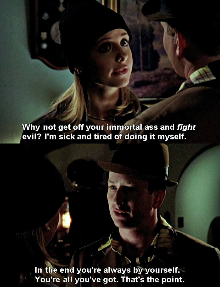 SpuffyLatino's tweet photo. She was never alone Whistler.  Even then, she got him 😏
#Spuffyparallels 
🔹️"Becoming Part 1" Season 2
🔹️"Becoming Part 2" Season  2
#Buffythevampireslayer #SPUFFY #Buffy #Spike https://t.co/5F7bv5IVRk