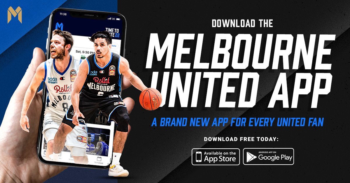 MelbUnited's tweet photo. We are very excited to announce the official release of our brand-new Melbourne United App, a must-have for all MU fans, available now in the App Store &amp; on Google Play 📱

Download ➡️ https://t.co/59Uy6VtNKH
Read more ➡️ https://t.co/nBNTrvEoyA

#TimeToUnite22 https://t.co/4BrPUobVWA